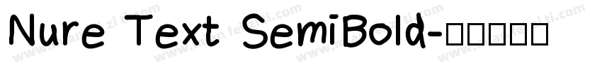 Nure Text SemiBold字体转换